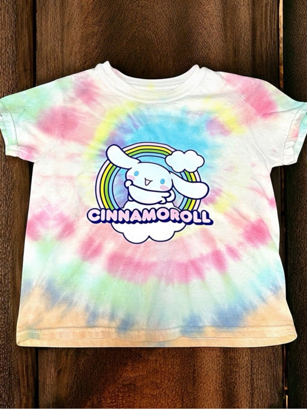 Girls small cinnamoroll tie dye T-Shirt